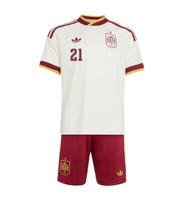Spanien Mikel Oyarzabal #21 Udebanetrøje Børn VM 2026 Kortærmet (+ Korte bukser)